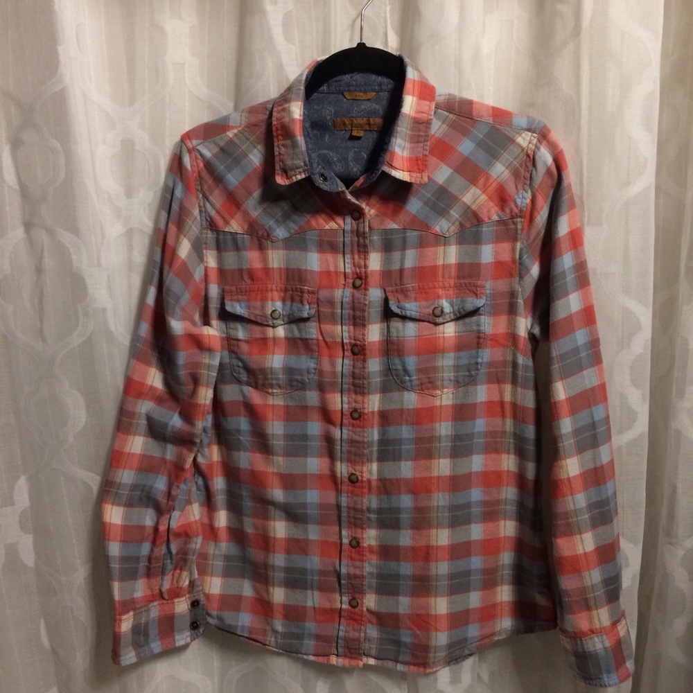 Jach’s Girlfriend Flannel Snap Tab Shirt - Picture 1 of 8